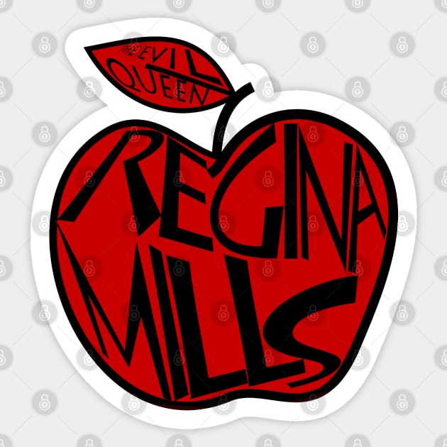 Regina Mills apple Sticker by cristinaandmer